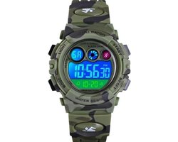 Kinderhorloge – Chronograaf – Waterdicht – Sports Watch Kids – Army Green