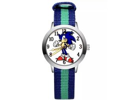 Kinderhorloge Sonic met blauw groen bandje