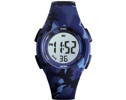 Kinderhorloge – Stopwatch – Waterdicht – Legerblauw