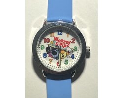 Kinderhorloge Woezel en Pip blauw bandje