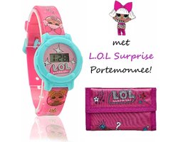 LOL Surprise Glitterati digitaal horloge en portemonnee