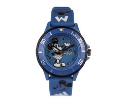 Mickey Mouse Kinderhorloge - Waterdicht - Met Secondewijzer - Incl. Batterij - 225mm - Blauw