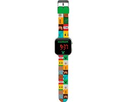 Minecraft Digitaal LED Horloge - Multi Color