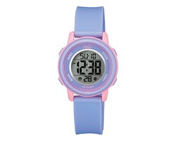 Q & Q Kinder Q&Q digitaal kinder horloge - Horloge - Kunststof - Paars - 34 mm