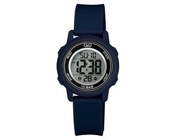 Q&Q-digitaal-donker blauw-Waterdicht-Zwemmen/Sporten-Alarm-Stopwatch-Backlight.