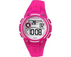 Roze/wit Xonix digitaal kinderhorloge waterdicht