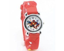 Spiderman kinderhorloge Rood