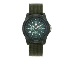 Stoer jongens-/herenhorloge Swiss Army groen I-deLuxe verpakking