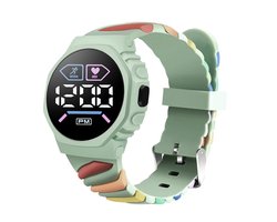 Swirl Digital Horloge - Groen | Ø 37 mm | Siliconen | Fashion Favorite