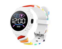 Swirl Digital Horloge - Wit | Ø 37 mm | Siliconen | Fashion Favorite