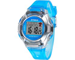 Synoke - Horloge - Siliconen - 38 mm - Blauw