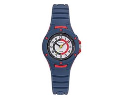 Tekday-Horloge-Kinder-30MM-Blauw/Rood-Licht draagcomfort-Achtergrond verlichting-Soepel om de pols-Silicone.