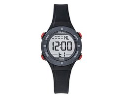 Tekday-Horloge-Unisex-Kinderhorloge-Digitaal-Alarm-Stopwatch-Timer-Datum-Backlight-10ATM waterdicht-Zwemmen-Sporten-32MM-Antraciet/Zwart