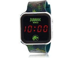 Accutime - LED Watch Jurassic World - Kinderhorloge Met LED Display Voor Datum en Tijd - Groen