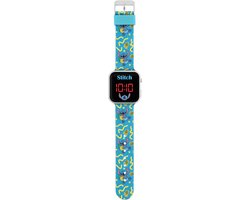 Accutime - LED Watch Stitch - Kinderhorloge Met LED Display Voor Datum en Tijd - Blauw