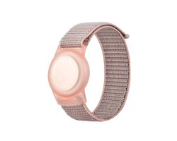 Airtag armband Polsband horloge - Airtag Sleutelhanger - Airtag Polsband Voor Kinderen - Airtag Armband - Airtag Apple - Klittenband - Airtag Houder - Airtag Hoesje - roze