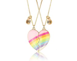 Akyol - ketting best friends - ketting voor 2 - vriendschapsketting - bff ketting - ketting voor vriendin - ketting voor 2 - beste vriendinnen - vriendinnen ketting - best friend - vriendschap -cadeau voor vriendin