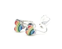 Clip Oorbellen Kinderen - Oorclips - Hart - Regenboog - Knopjes - MNQ bijoux