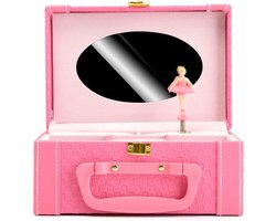 Decopatent® Muziekdoos met Muziek en Ballerina voor Meisjes - Sieradenhouder - Sieradendoos kind - Muziekdoosje Ballet Danseres