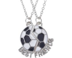 Fako Bijoux® - Vriendschapsketting - BFF Ketting - Voetbal - Best Friends