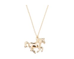 Fashion Favorite Paard Ketting | Goudkleurig | 45 + 5 cm