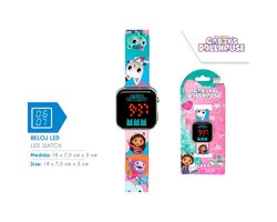 Gabby`s Dollhouse LED Horloge - Digitaal - Gabby`s Poppenhuis