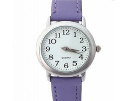 Horloge- Ster-Lila of paars - 27 mm- Smalle pols-Tiener- Dames- Charme Bijoux