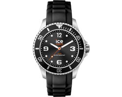 Ice Watch ICE steel - Black forever 020360 Horloge - Siliconen - Zwart - Ø 35 mm