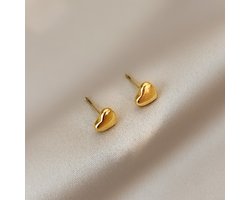 JewelGalerie- Oorbellen- Studs - Hartje - Goud