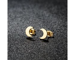 JewelGalerie - Studs Maantje - Goud