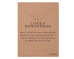 Kasey Lucky Horseshoe - Hoefijzer aan ketting  Hoefijzer - Goudkleurig