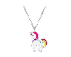 Ketting kinderen | Eenhoorn ketting | Zilveren ketting met eenhoorn/unicorn