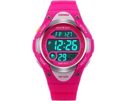 Kinderhorloge Chrono - Alarm – Digitaal Horloge – Roze - Ø37mm - Giftbox