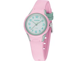 Kinderhorloge Meisje - Horloge Kind / Tiener - Horloges Meisjes Waterdicht - Analoog - Roze - Sinar - XB47-9