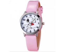 Kinderhorloge Snoopy roze