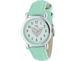 La Rosa Princesa Hart Groen Kinderhorloge Leer - Ø 27 mm