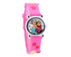 Meisjes horloge hardroze met Frozen afbeelding Elsa en Anna