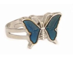 moodring Vlinder stemming ring - met sieradendoosje