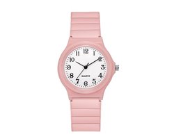 Simple Kinderhorloge Roze | Ø 34 mm | Kunststof/Plastic | Fashion Favorite