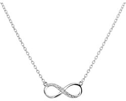 Yep! ketting infinity zirkonia 1,2 mm 36 + 4 cm - Zilver