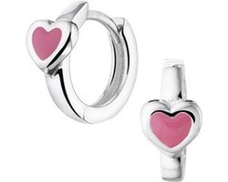 Yep! klapoorringen hart - 11 mm - Zilver