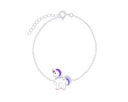 zilveren kinderarmband eenhoorn | unicorn armband | armbandje Meisje Zilver | Zilverana | Sterling 925 Silver