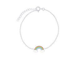 Zilveren kinderarmband regenboog | armband | armbandje Meisje Zilver | Zilverana | Sterling 925 Silver