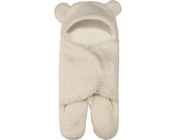 Baby Slaapzak Beige maat S | Teddy zacht gevoerd| Newborn | Autostoel kinderwagen zak doek