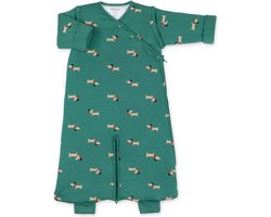 BEMINI Babyslaapzak - MAGIC BAG 4-12m - TOG 3 - Pady jersey + jersey - Print wouff Spinach