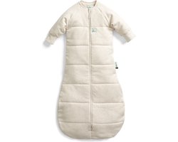 Ergopouch Jersey Slaapzak met mouwen - 3,5 Tog - Slaapzak - Slaapzak Baby - Slaapzakken - 3-12 md - Oatmeal Marle