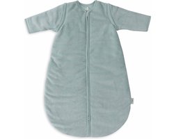 Jollein Baby Slaapzak Winter Met Afritsbare Mouw 110cm - Rond - Rib Sea Green - Winterslaapzak