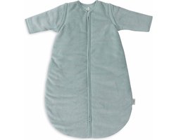 Jollein Baby Slaapzak Winter Met Afritsbare Mouw 90cm - Rond - Rib Sea Green - Winterslaapzak