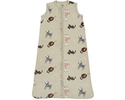 Little Boo Jersey Jungle Slaapzak Hydrofiel Oatmeal 110cm Zomerslaapzak