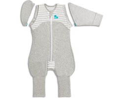 Love to Dream - Swaddle Up 50/50 Transition Suit 1.0 TOG grijs large